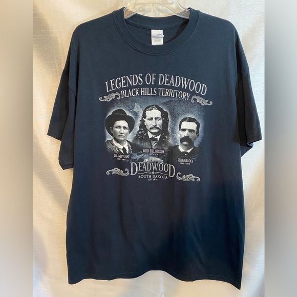NWOT Legends of Deadwood South Dakota Black T Shirt Mens XL - Picture 8 of 8